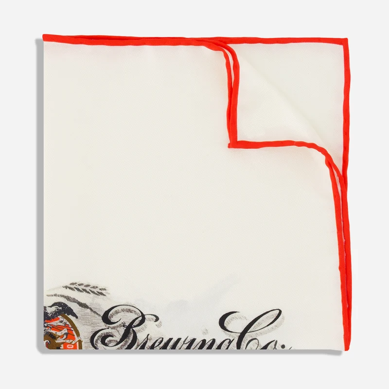 The Tie Bar x Miller High Life Vintage Milwaukee Ivory Pocket Square