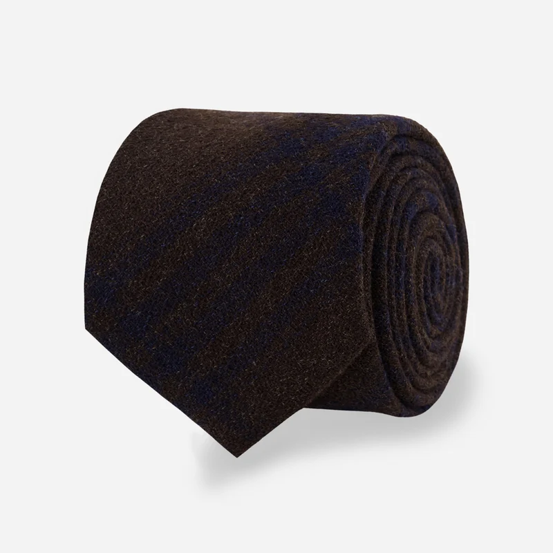 Barberis Wool Sopra Brown Tie