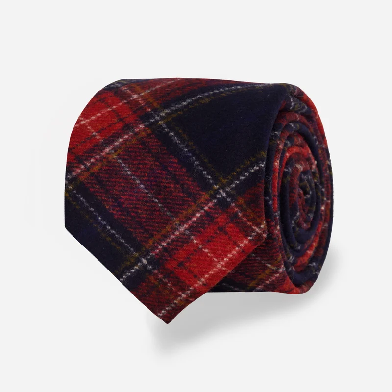 Barberis Wool Dentro Red Tie