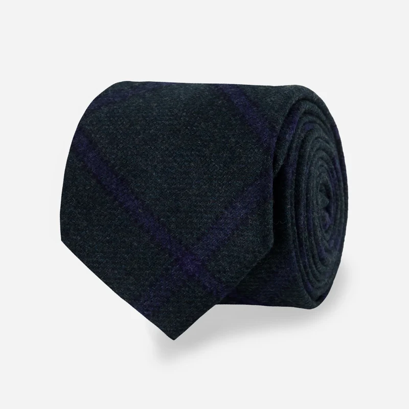 Barberis Wool Scoldo Green Tie