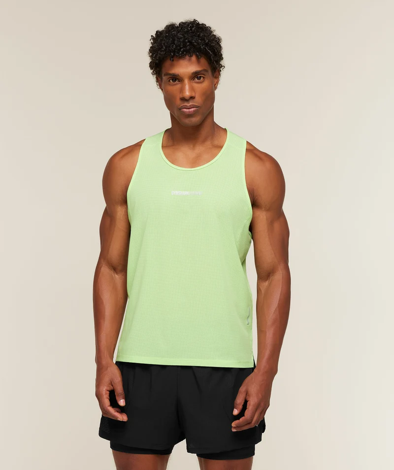 Gymshark Running Tank - Pace Green