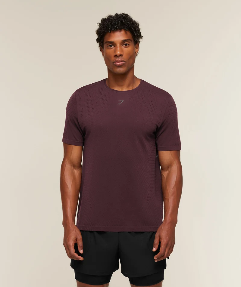 Gymshark Seamless Running T-Shirt - Cherry Purple
