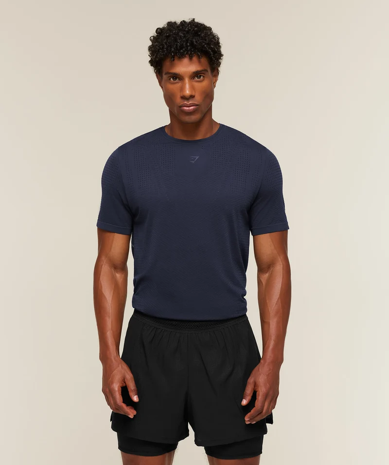 Gymshark Seamless Running T-Shirt - Heavy Blue