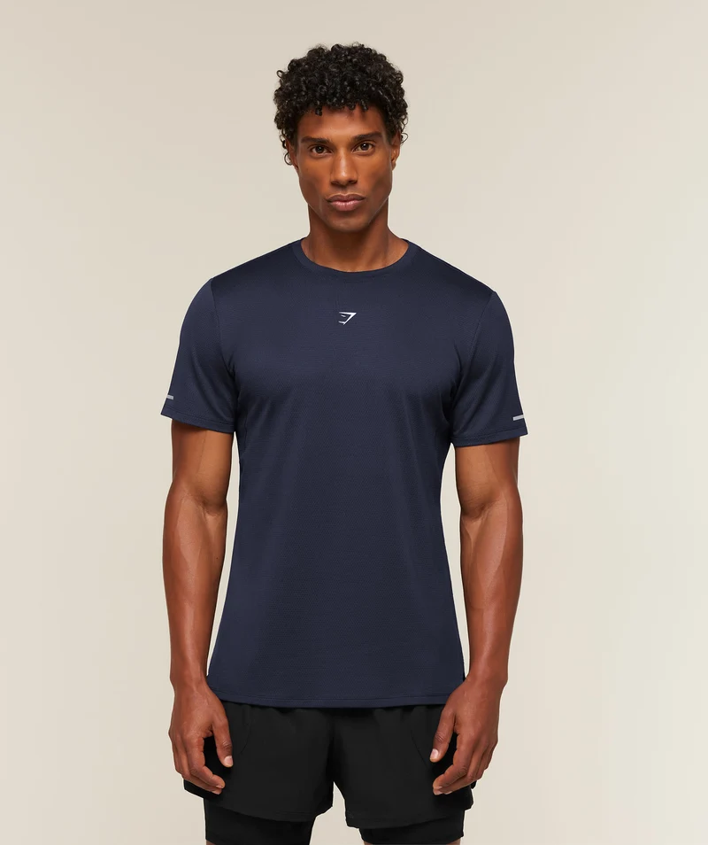 Gymshark Running T-Shirt - Heavy Blue