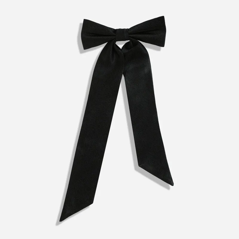 Grosgrain Neck Bow Black Bow Tie