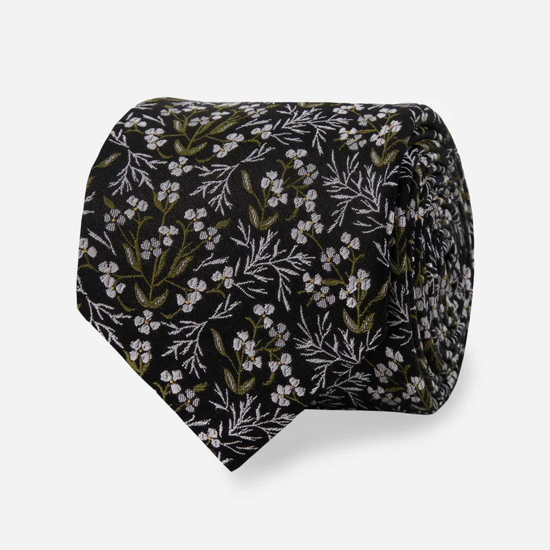 Kelly Ventura x The Tie Bar Primrose Black Tie