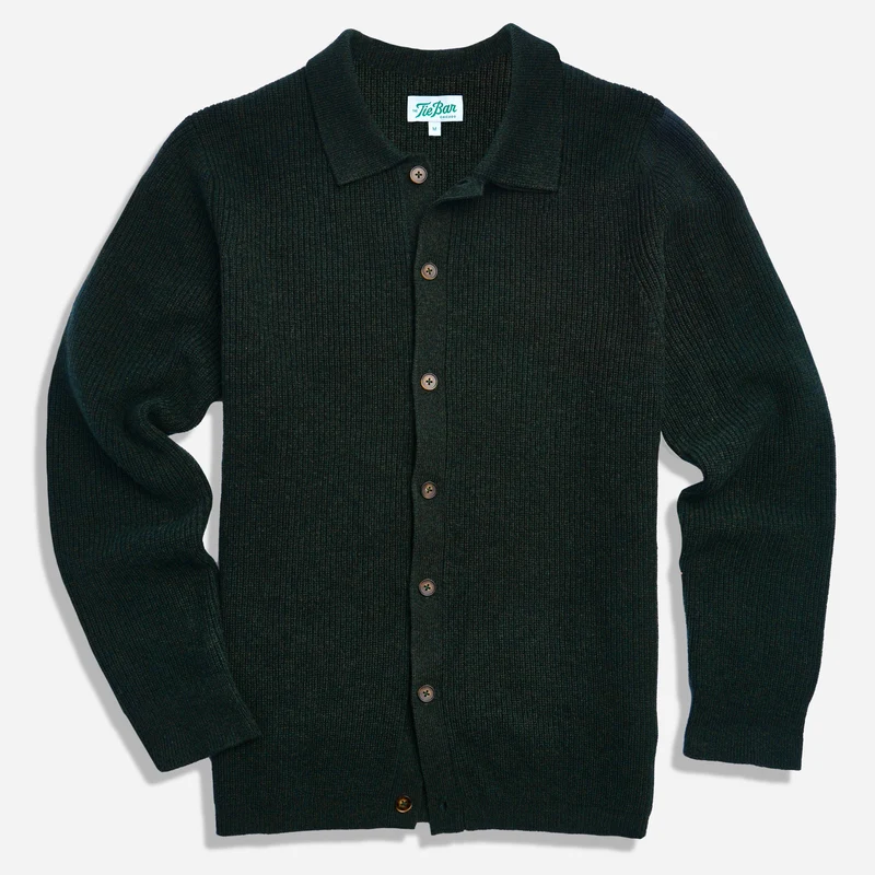 The Merino Ivy Pine Sweater Polo