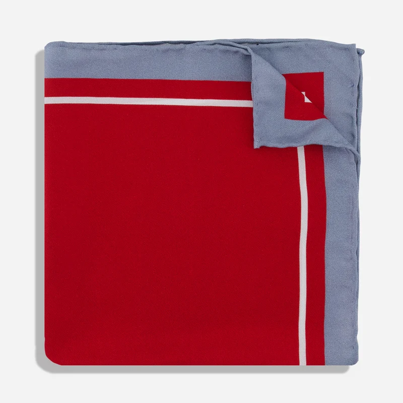 Alma Mater Heritage Orton Red Pocket Square