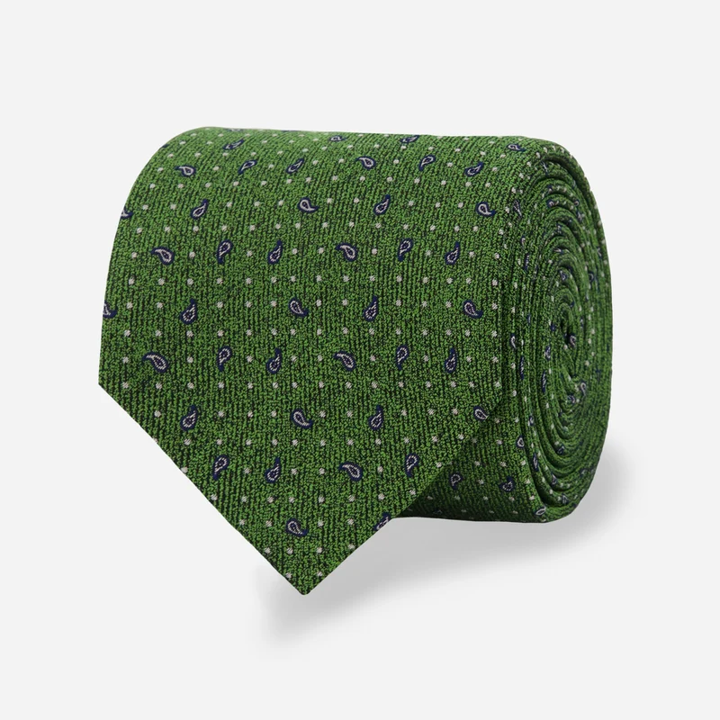Ogden Dot Moss Green Tie