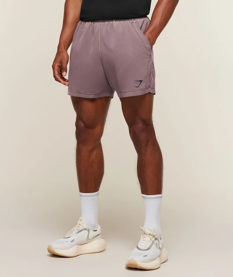 Gymshark Sport Washed Shorts - Cherry Purple/Wash