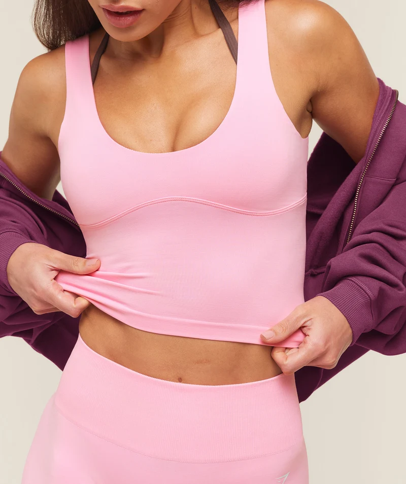 Gymshark Everyday Seamless Shelf Tank - Poise Pink