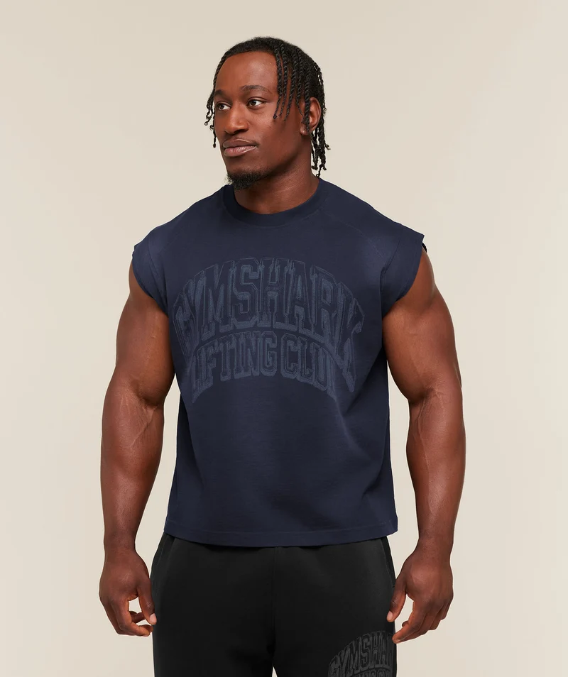Gymshark GSLC Cut off tank - Heavy Blue/Wash
