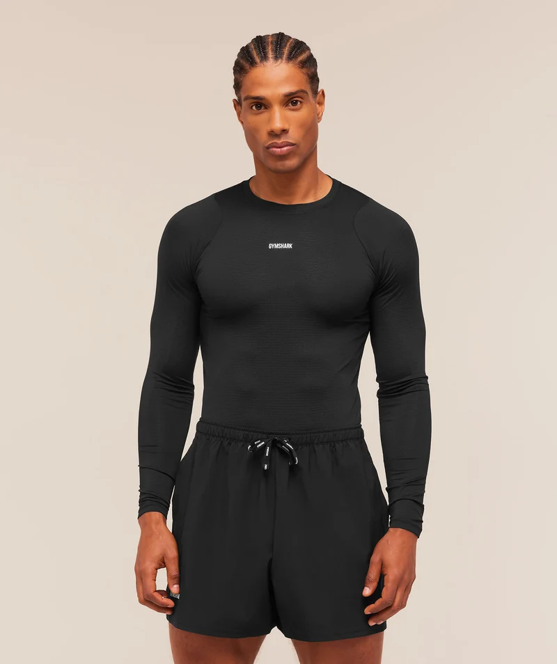 Gymshark Train Long Sleeve T-Shirt - Black