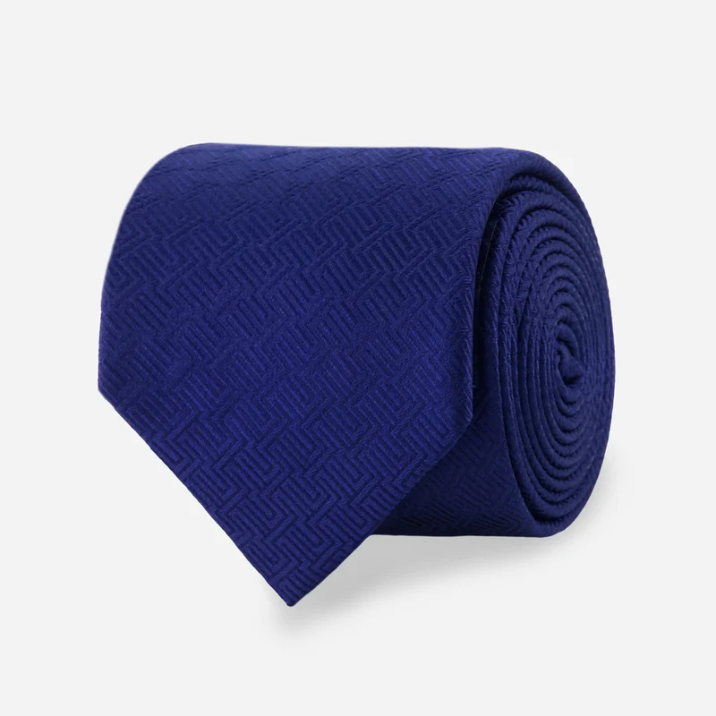 Heritage Grid Navy Tie