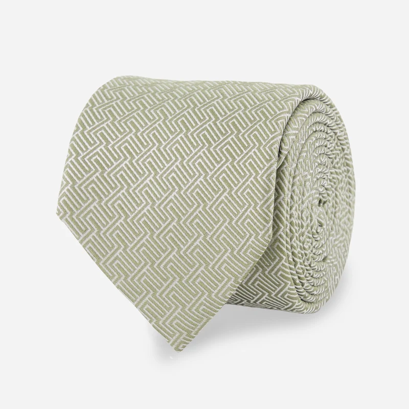 Heritage Grid Sage Green Tie