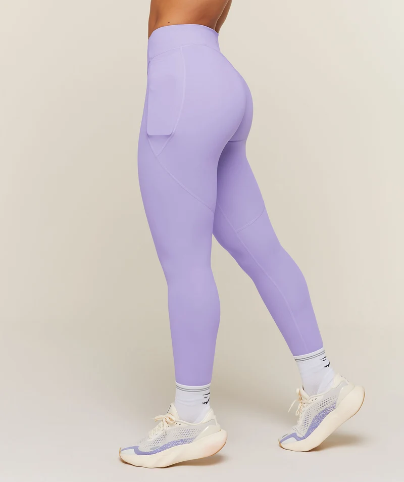 Gymshark Running Pocket Leggings - Pace Purple