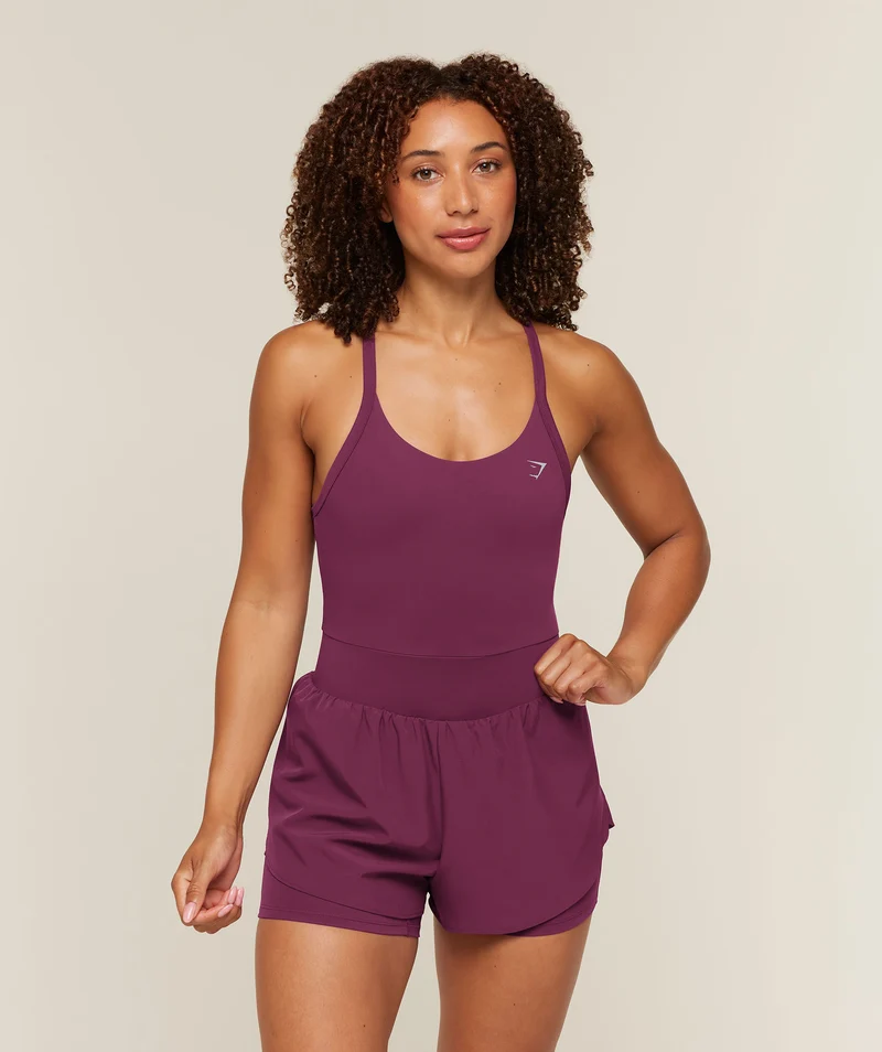 Gymshark Runsie One Piece - Strength Pink