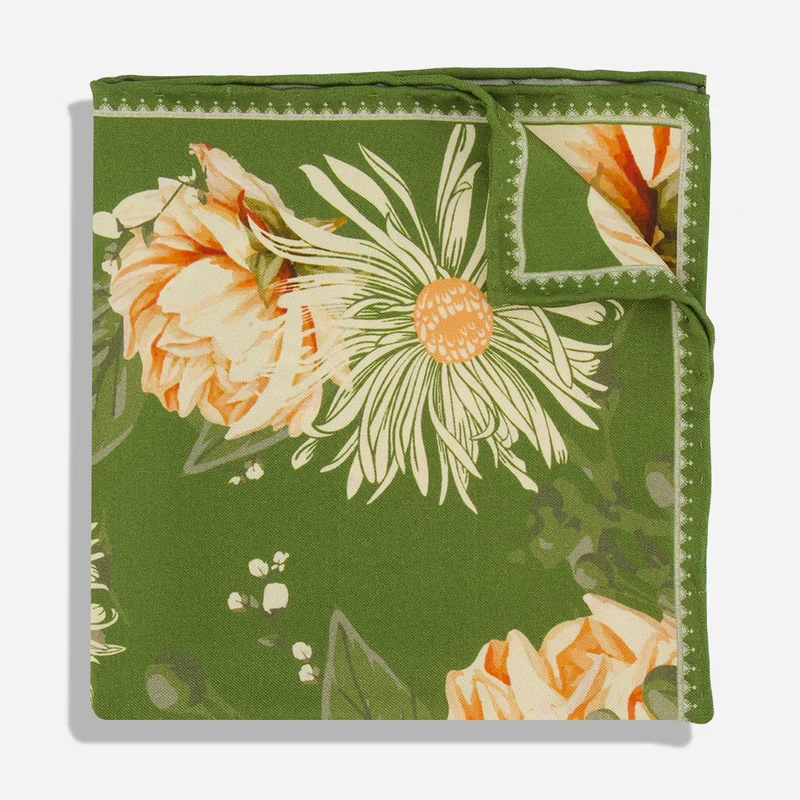 Botanica Sage Green Pocket Square