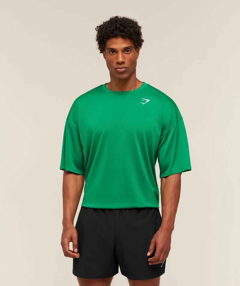 Gymshark Arrival Oversized T-Shirt - Track Green
