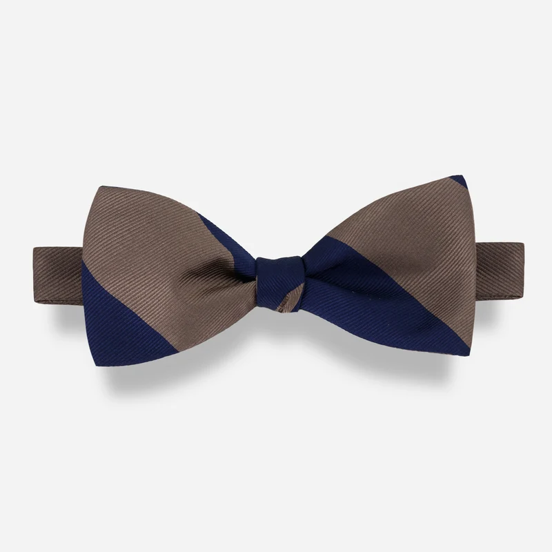 Alma Mater Heritage Stripe Sable Bow Tie