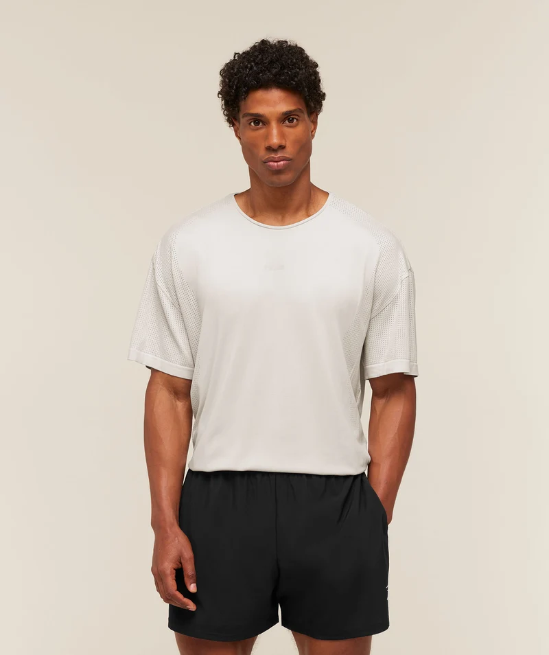 Gymshark Distance Seamless T-Shirt - Mist Grey