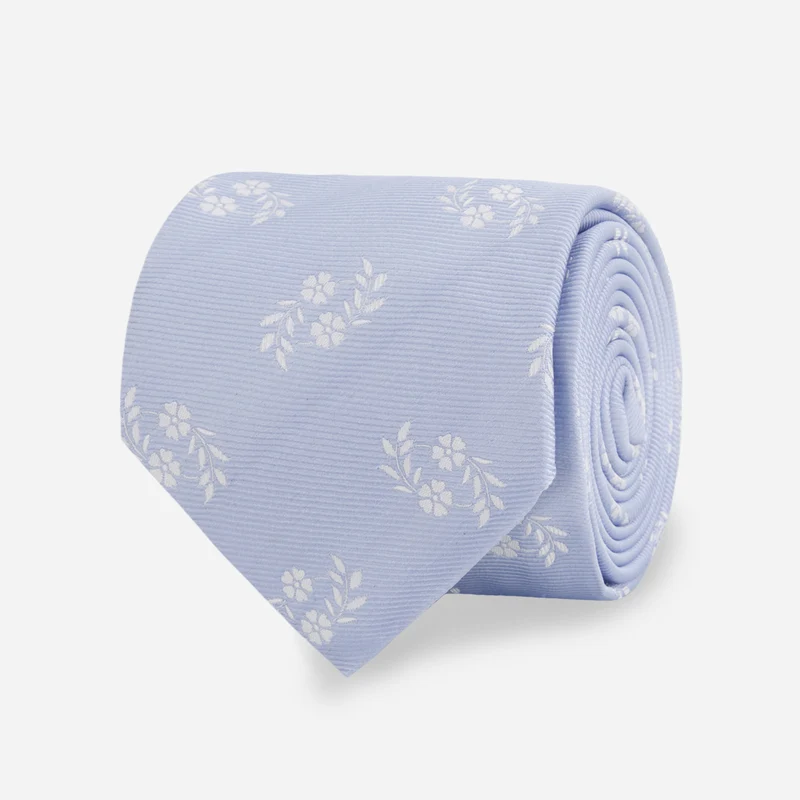 Ferrara Floral Light Blue Tie