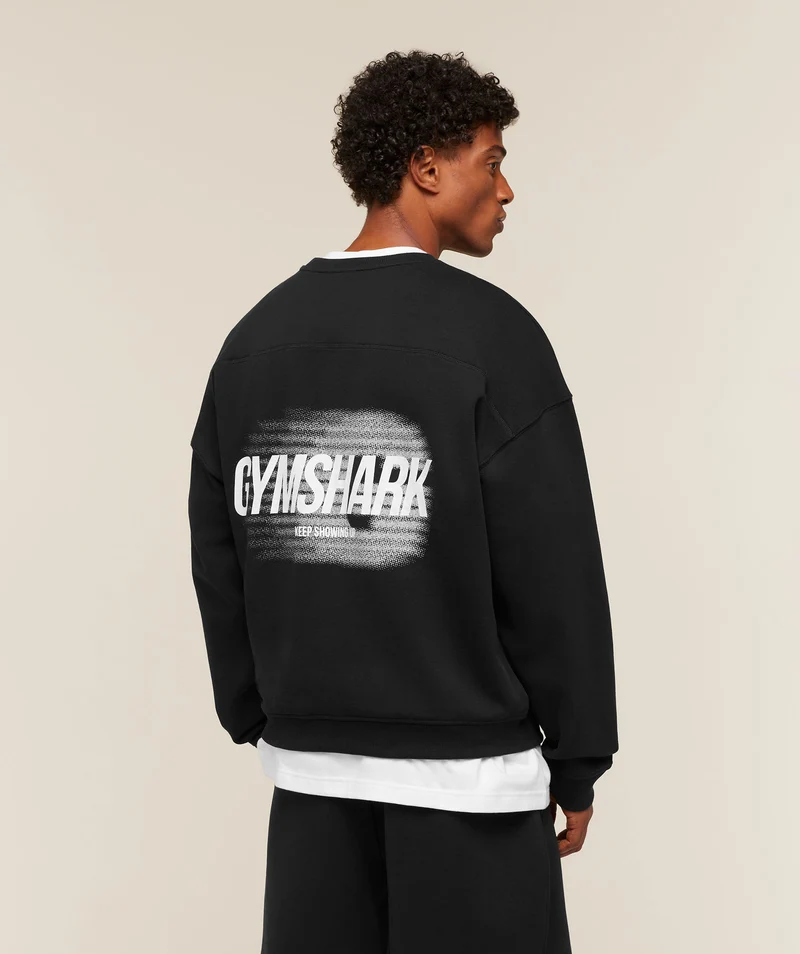Gymshark Hybrid Sweatshirt - Black