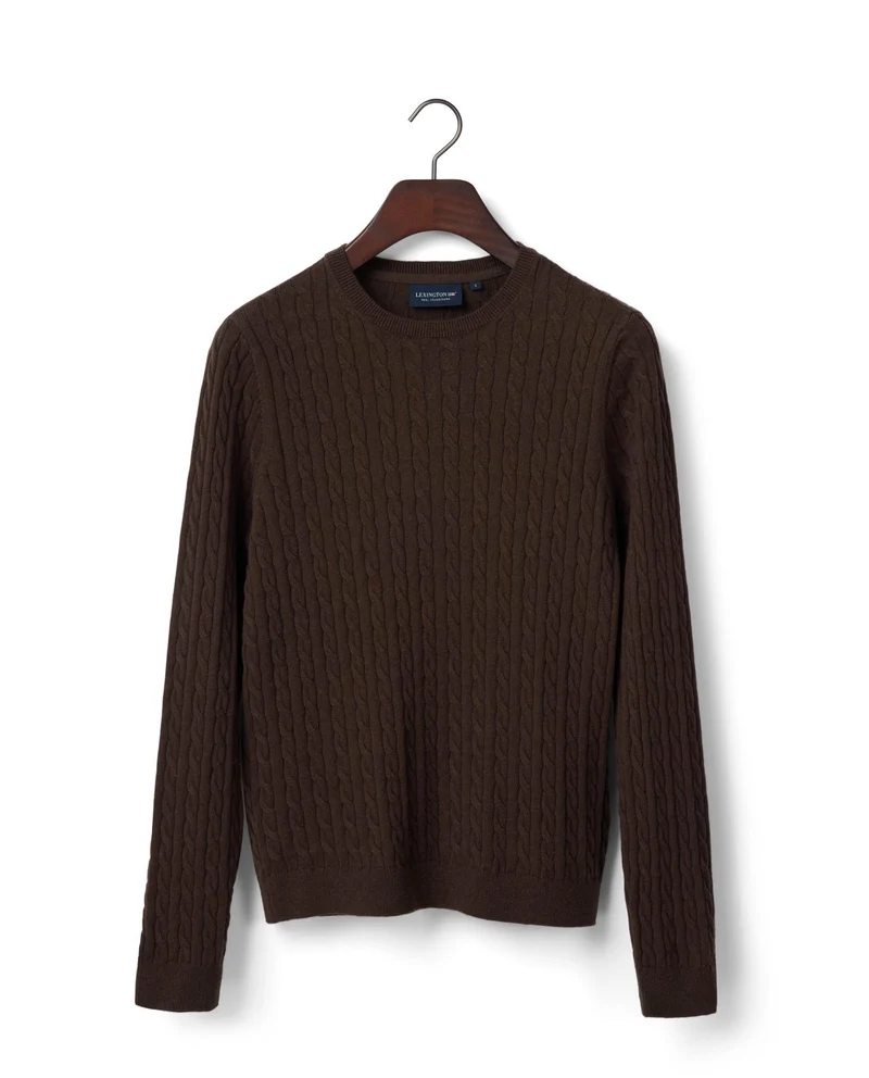 Cable Knitted Merino Blend Sweater