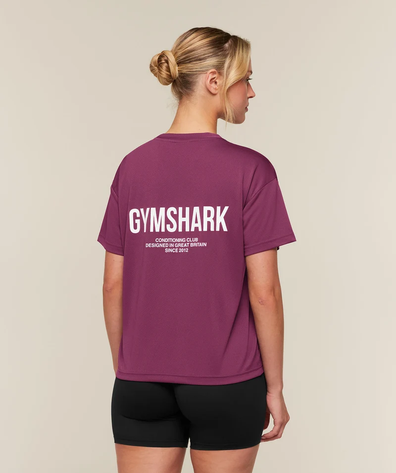 Gymshark Conditioning Club Oversized Short Sleeve T-Shirt - Strength Pink