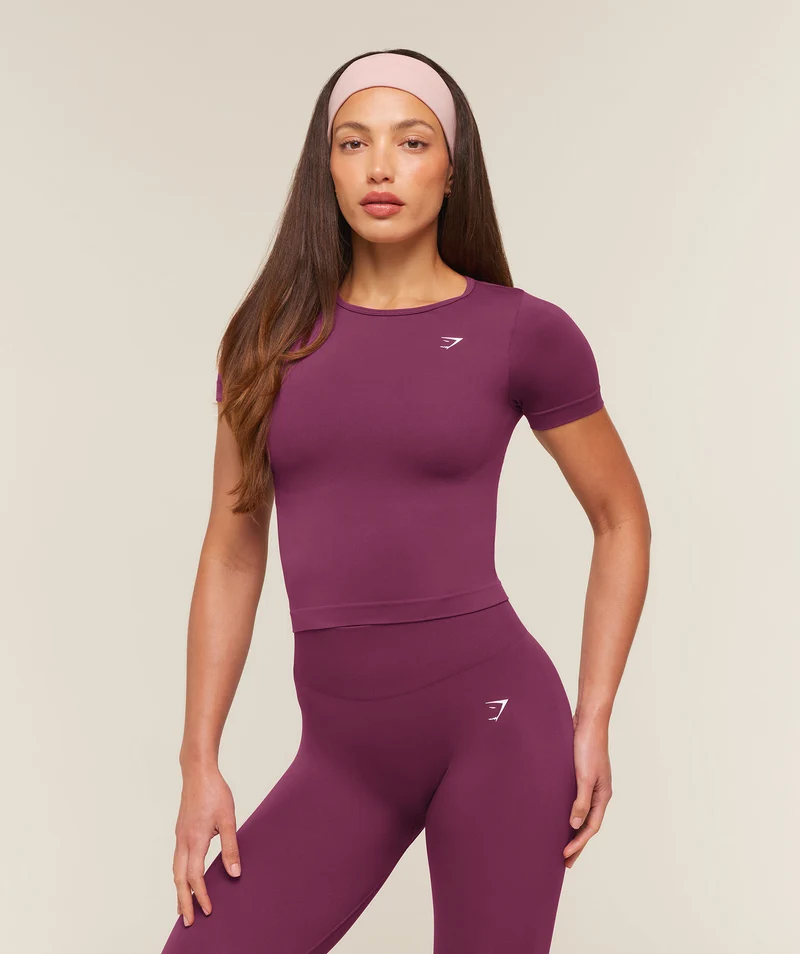 Gymshark Everyday Seamless Short Sleeve Top - Strength Pink