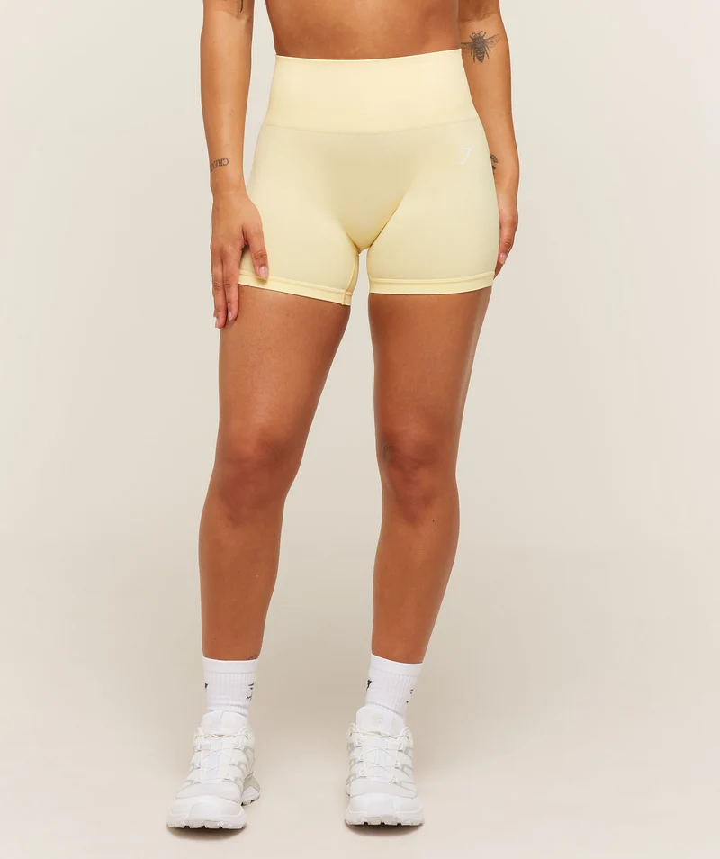 Gymshark Everyday Seamless Shorts - Butter Yellow