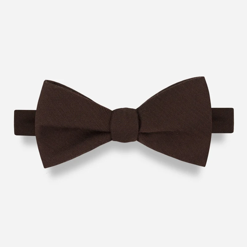 Astute Solid Chocolate Bow Tie