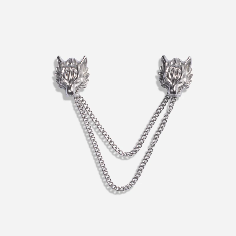 Wolf Silver Collar Chain
