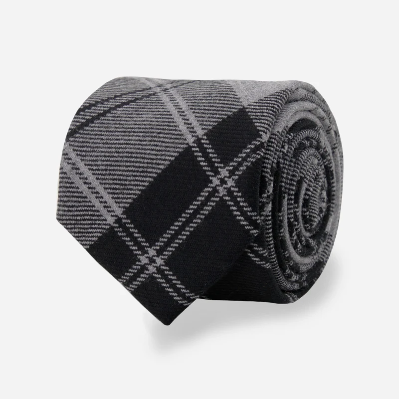Douglas Tartan Plaid Grey Tie