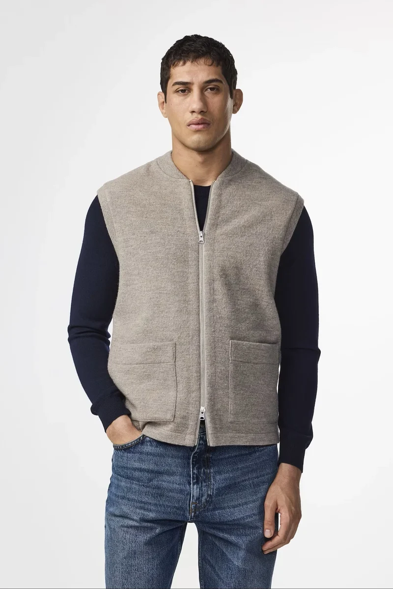 Boiled Vest 6398 - 119 Khaki Beige