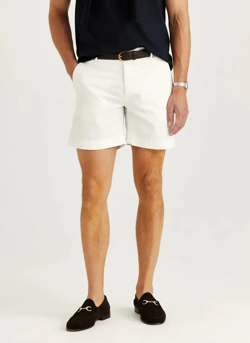Jeffrey Summer Chino Shorts 10" - 02 Off white