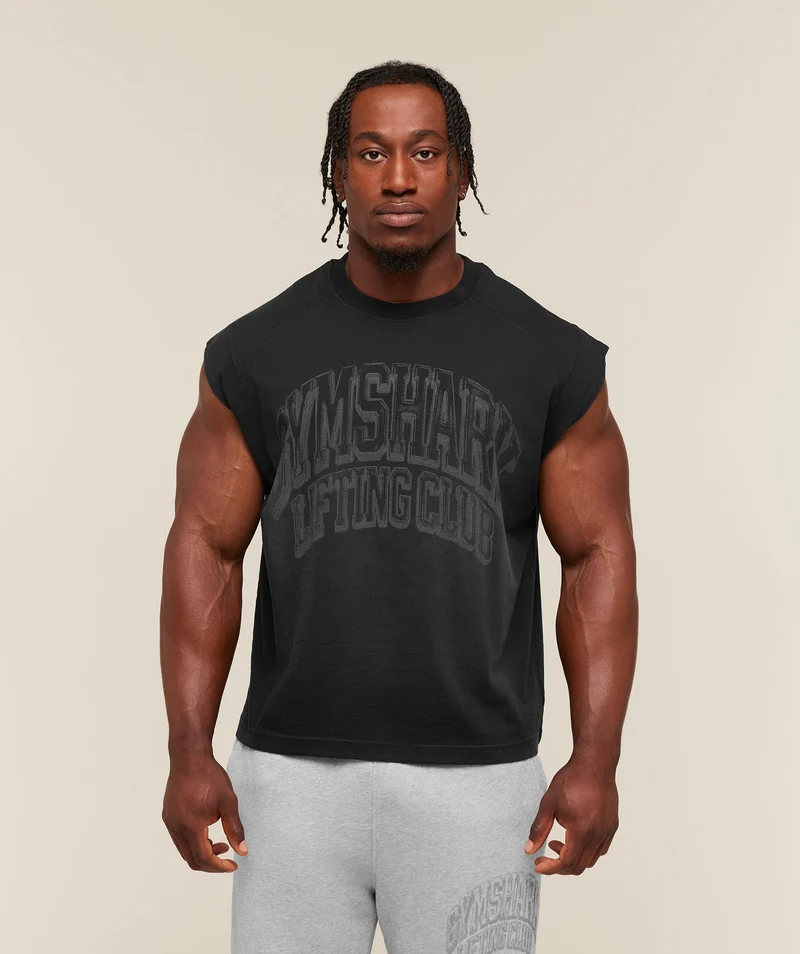 Gymshark GSLC Cut off tank - Black/Wash