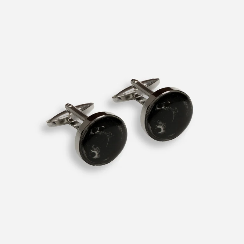Game Day Bowling Black Cufflinks