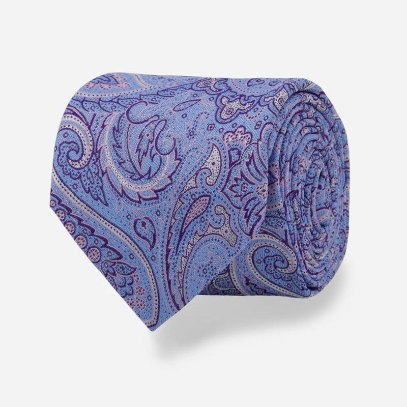 Portofino Paisley Periwinkle Tie