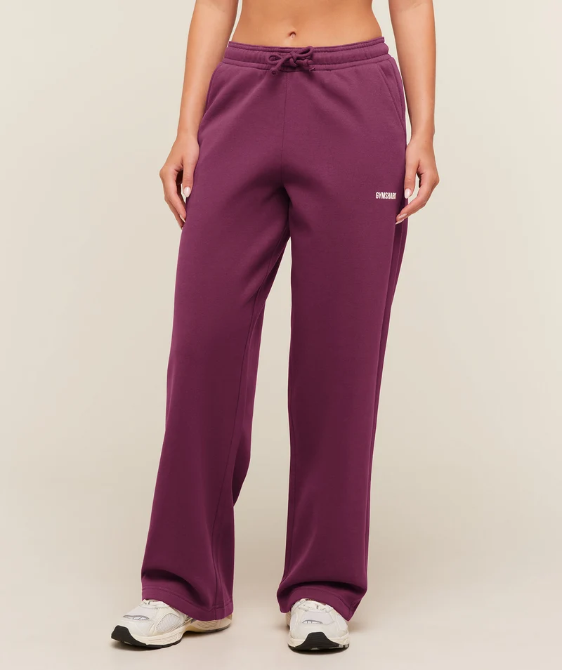 Gymshark Cosy Luxe Straight Leg Regular Joggers - Strength Pink