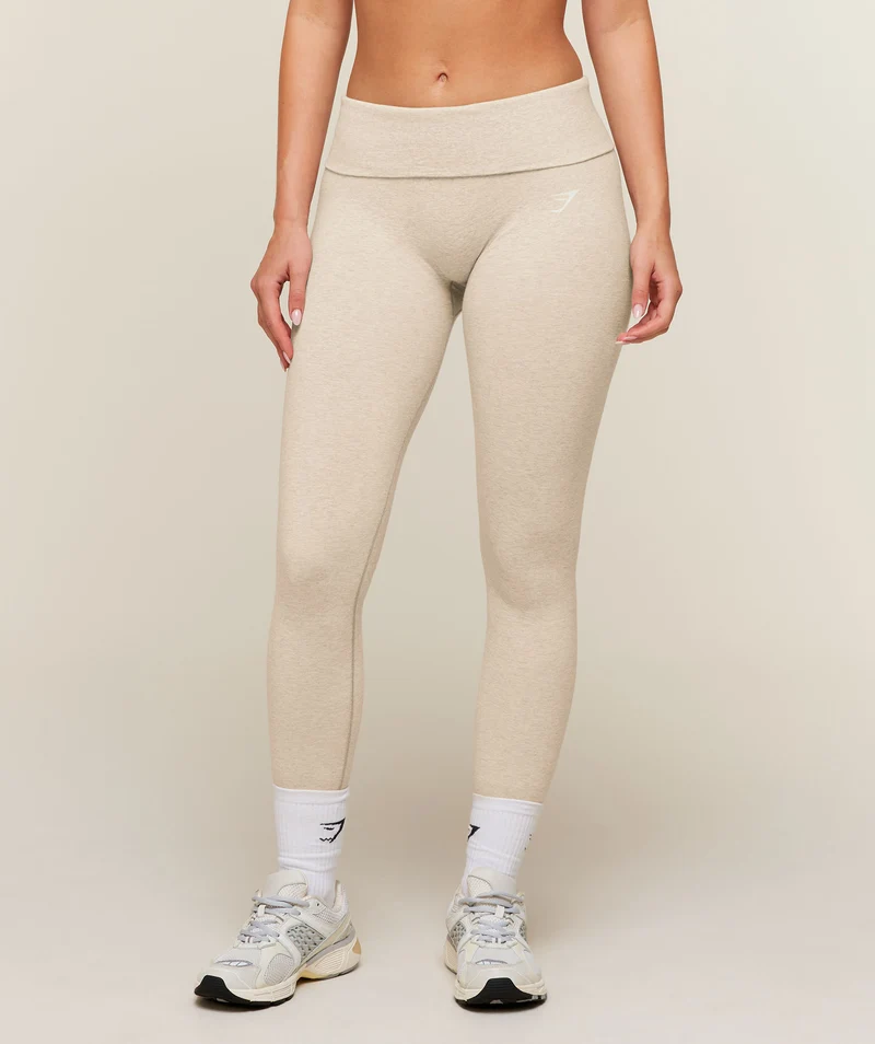 Gymshark CottonMove™ Leggings - Oat Marl