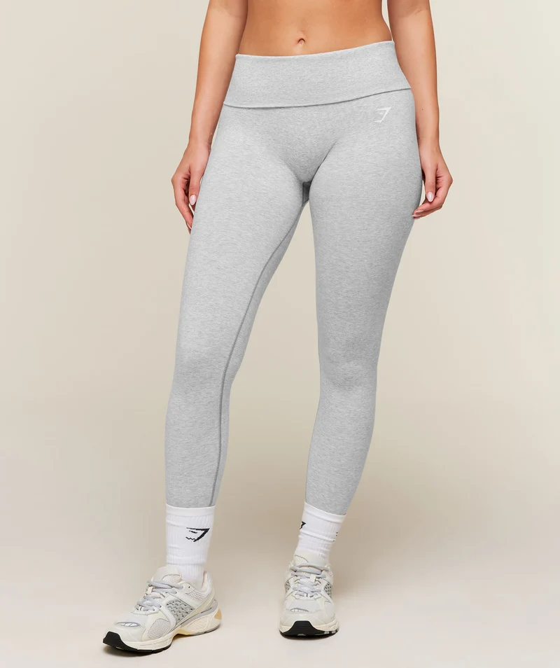 Gymshark CottonMove™ Leggings - Soft Grey Marl
