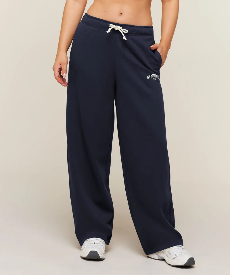 Gymshark Cosy Luxe Campus Pants Short - Heavy Blue