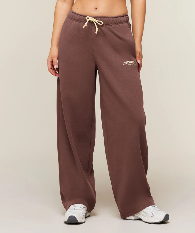 Gymshark Cosy Luxe Campus Pants Short - Espresso Brown