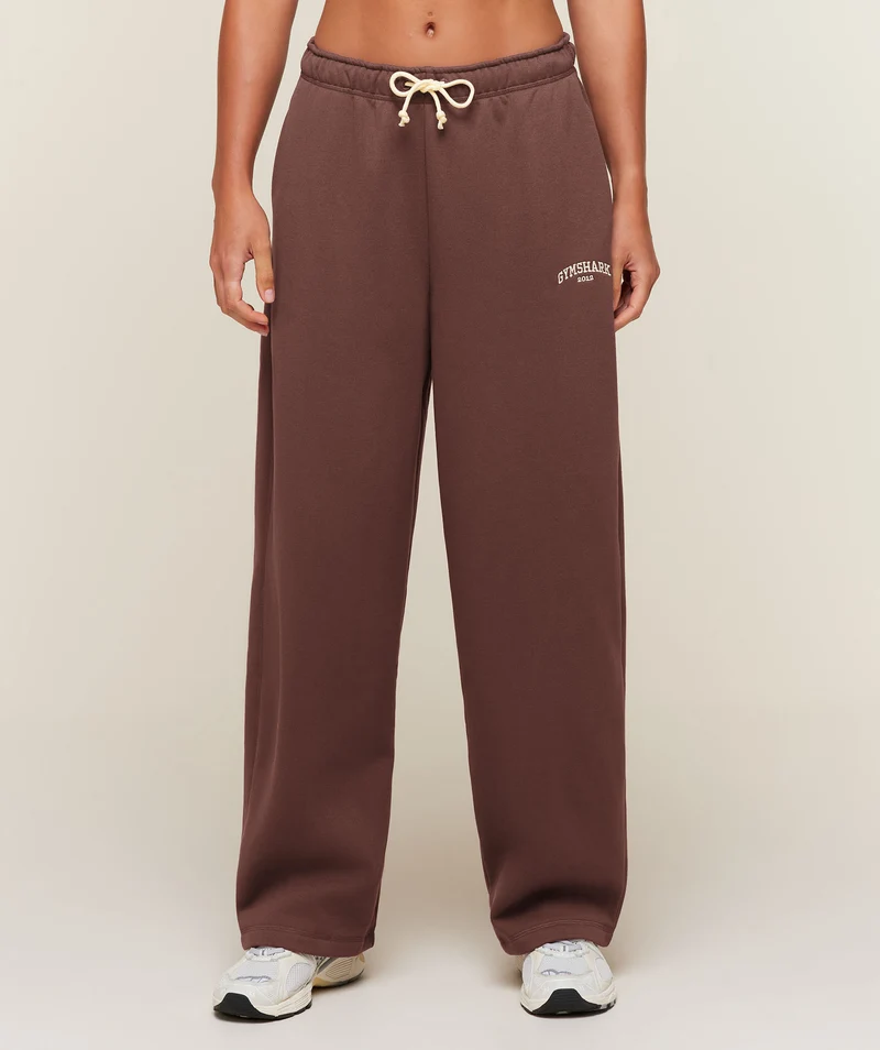 Gymshark Cosy Luxe Campus Pants - Espresso Brown