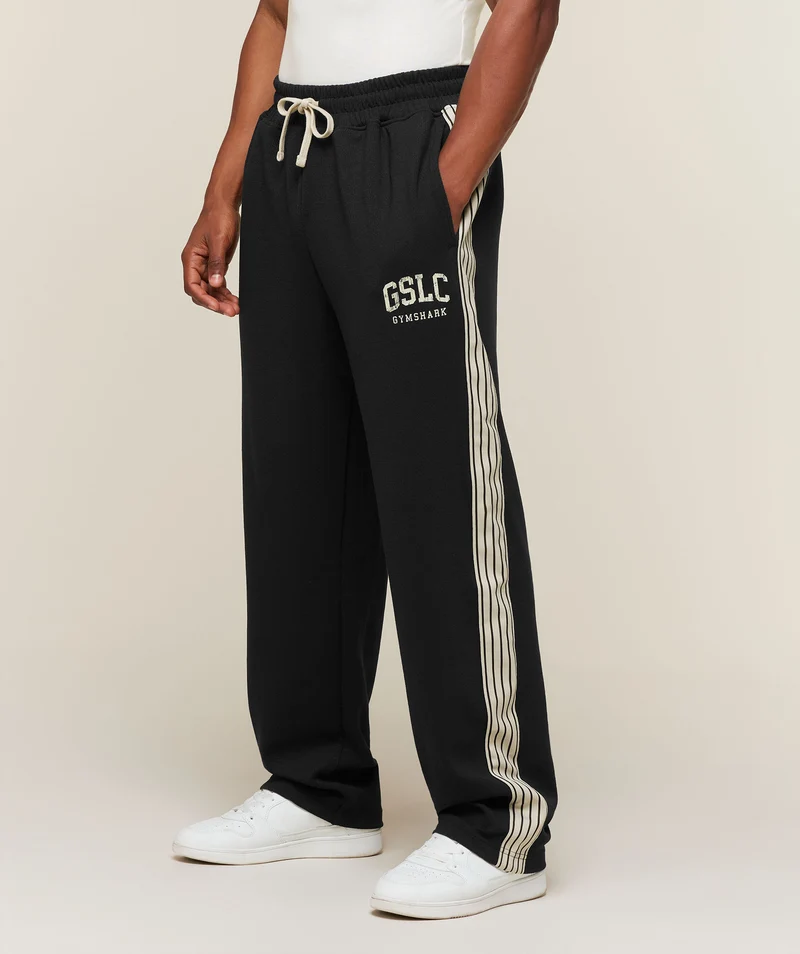 Gymshark GSLC Taped Straight Leg Track Pants - Black