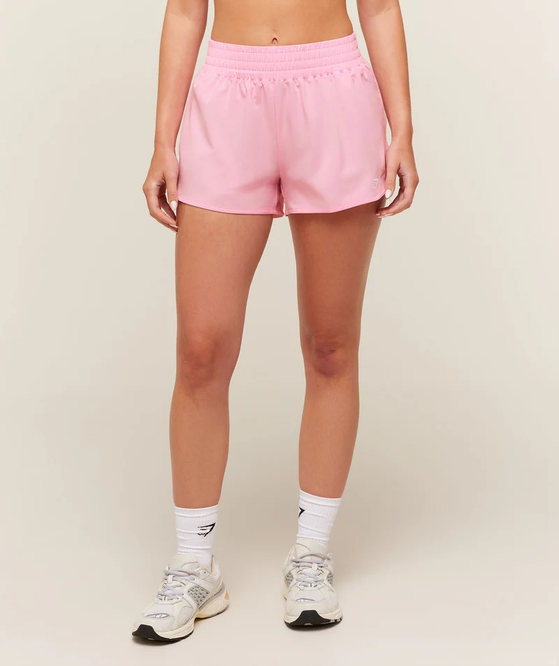 Gymshark Campus Woven Shorts - Poise Pink
