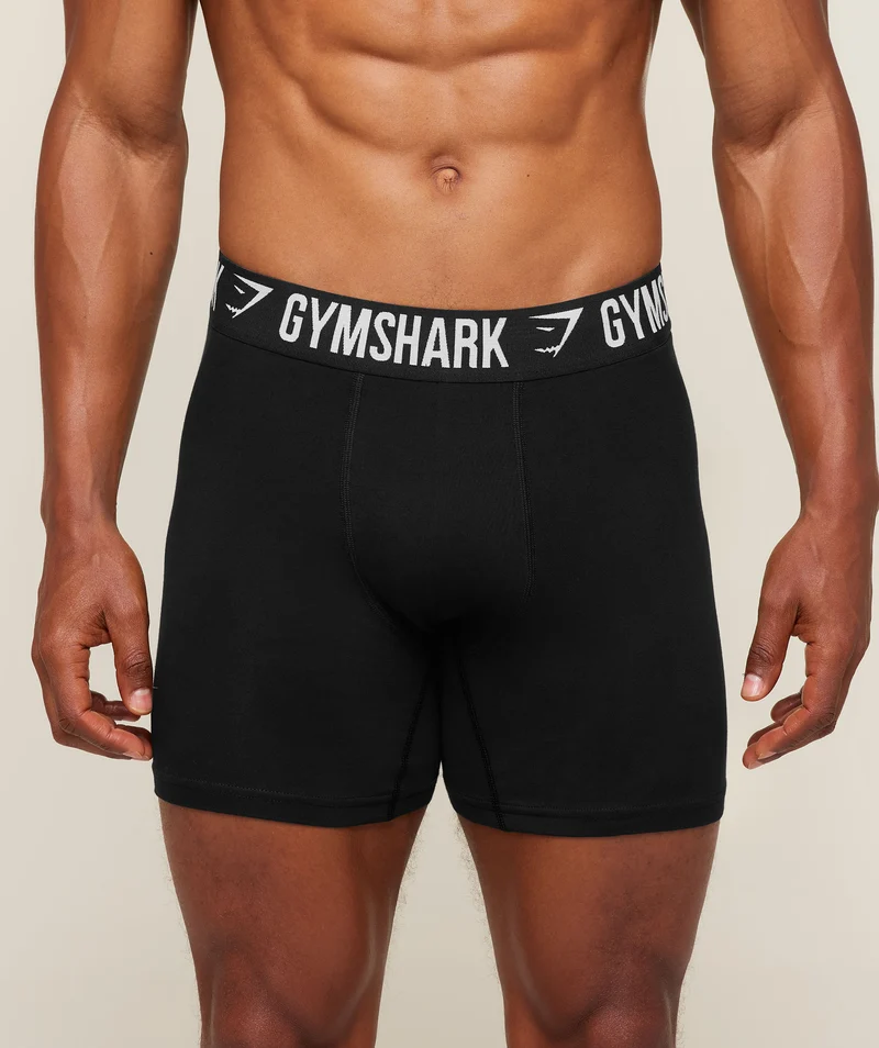 Gymshark Long Boxer Brief 3PK - Black