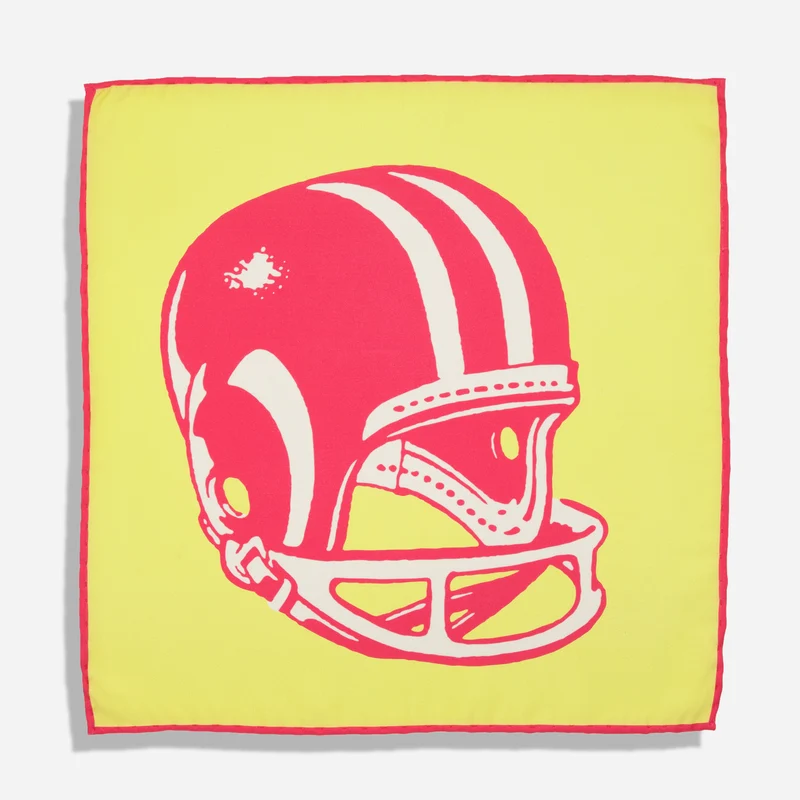 Game Day Football Pineapple Pocket Square