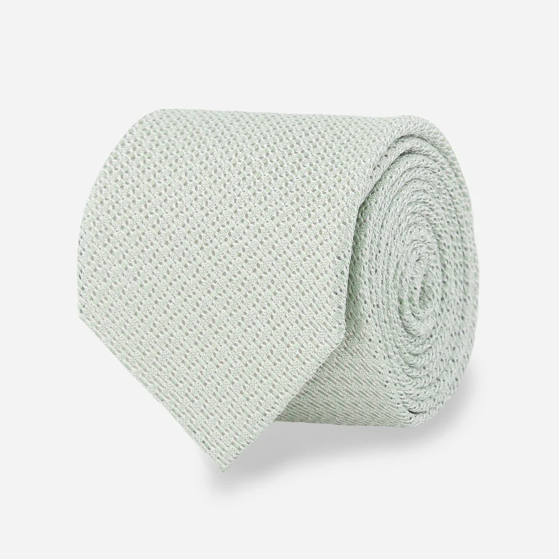 Solid Grenadine Sage Green Tie